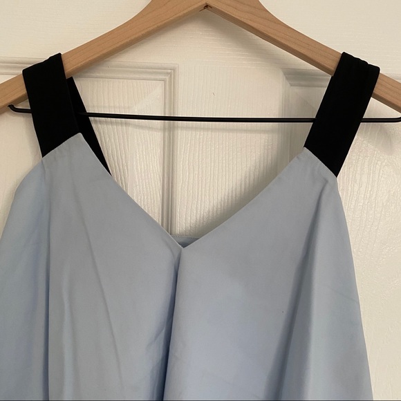 Zara Blue black straps cropped top - Picture 4 of 6